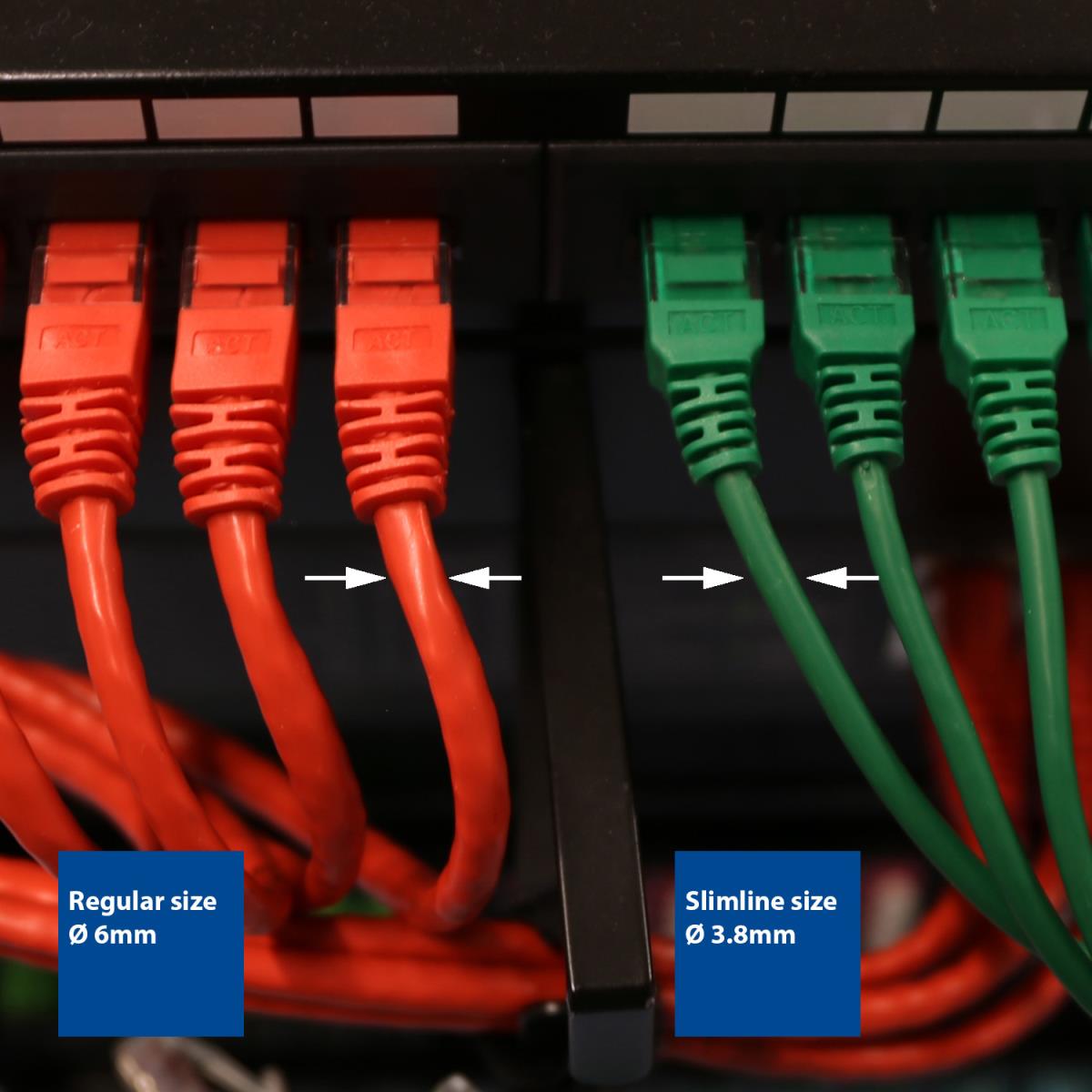 Slimline Patch Cable - CAT6 - U/UTP - 2m - Blue