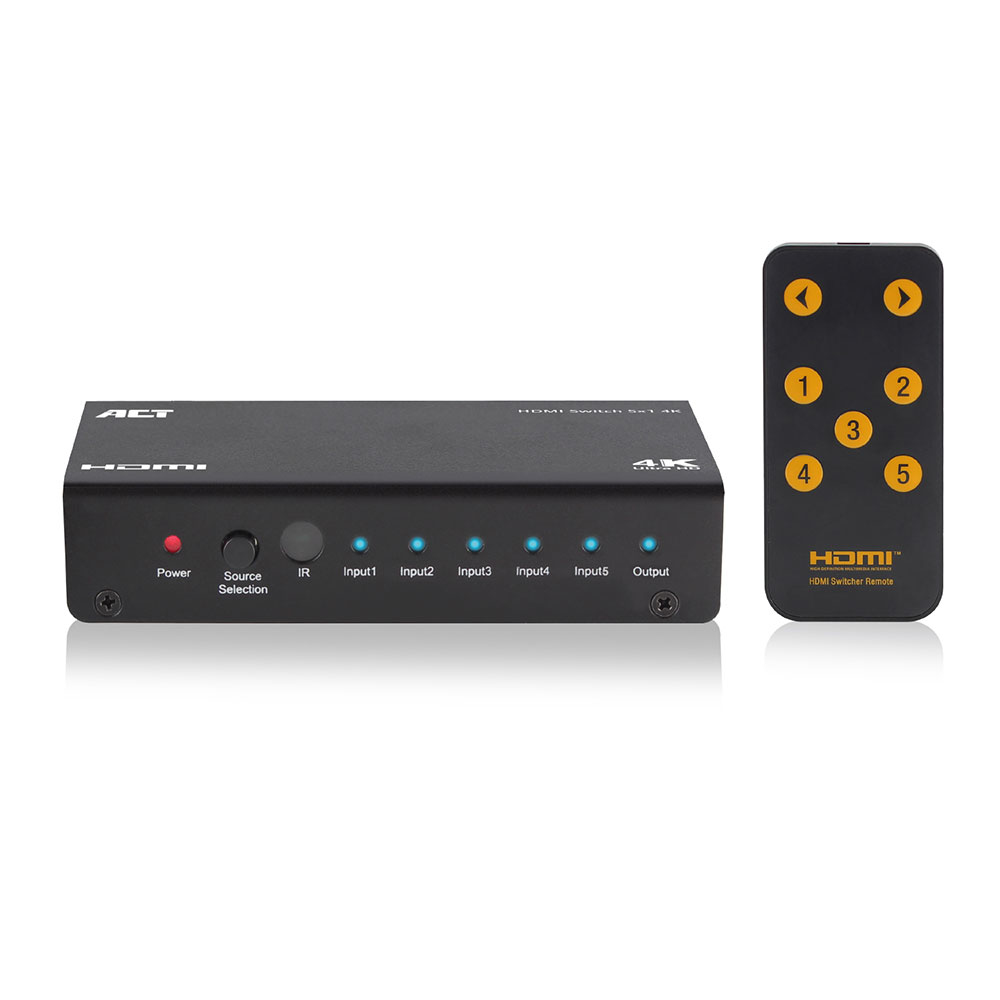 Act 5x 1 Hdmi Switch, 3D And 4k Support
