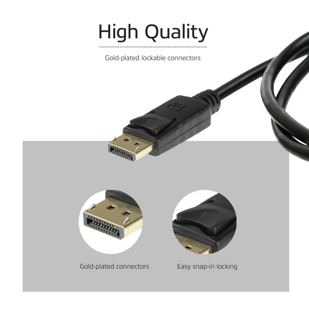 DisplayPort 1.4 cable 8K 1m