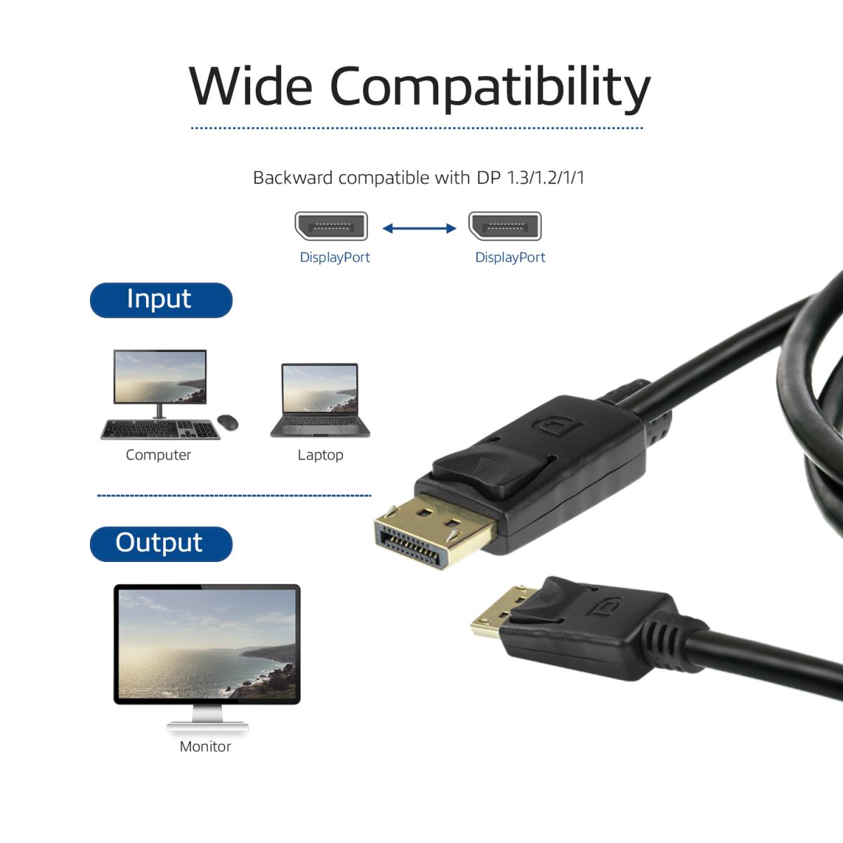 DisplayPort 1.4 Cable 8K 3m
