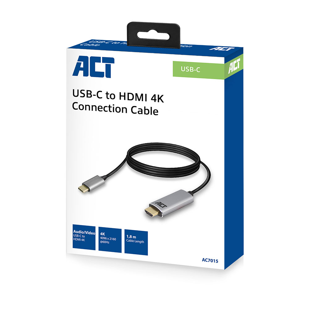 USB-C to HDMI Male Connection Cable 4k