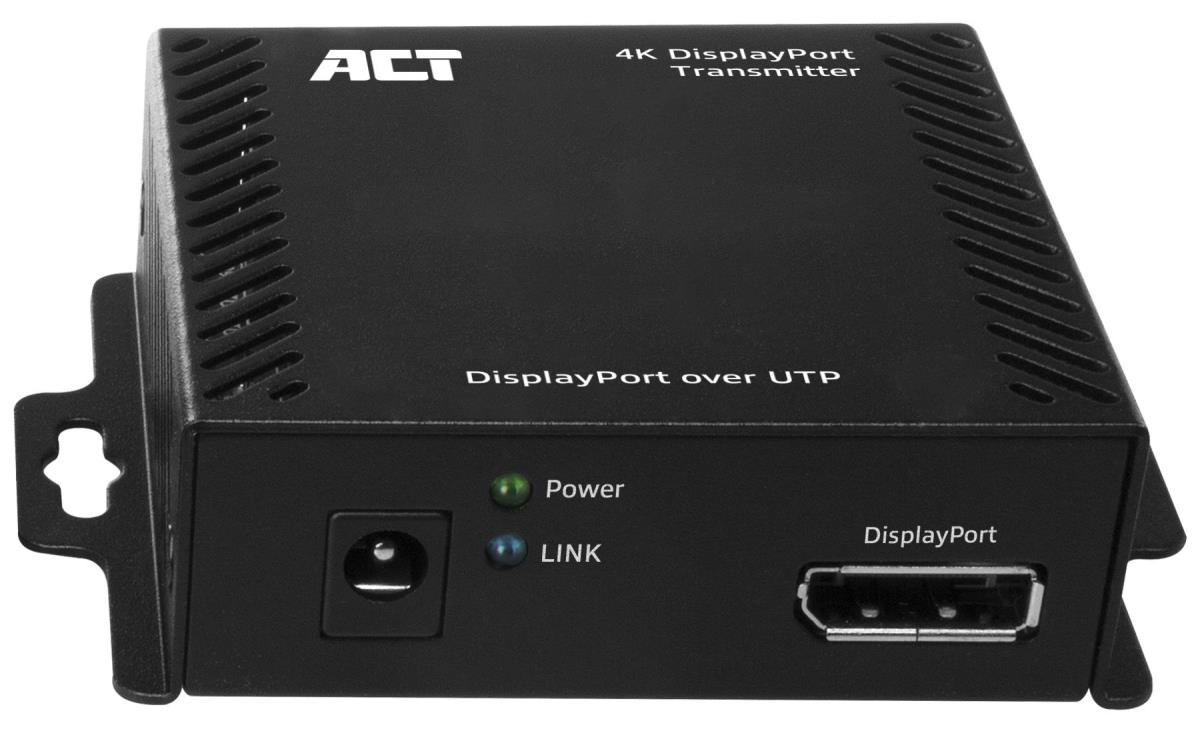 4K DisplayPort Over CATX Extender set up to 70 Meter