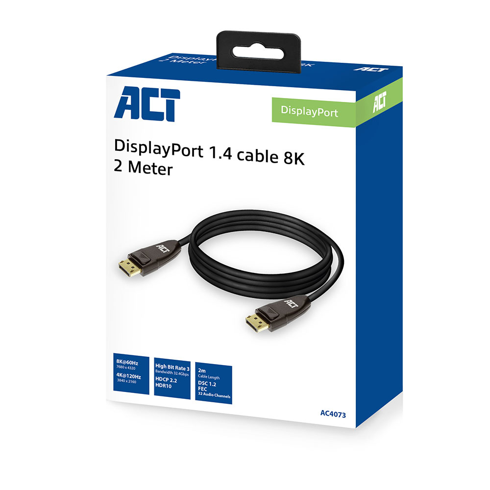 DisplayPort Cable - 1.4 - 8K - 2m