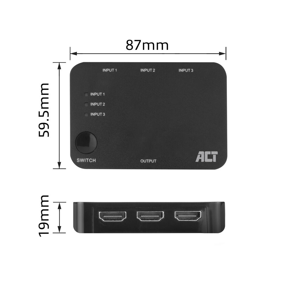4K HDMI Switch 3x1