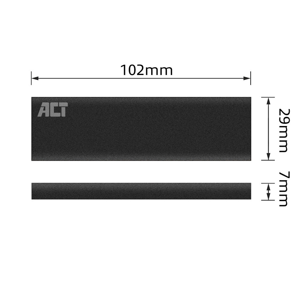 SSD Enclosure / M.2 SATA and NVMe / USB-C 3.2 Gen2 Aluminium