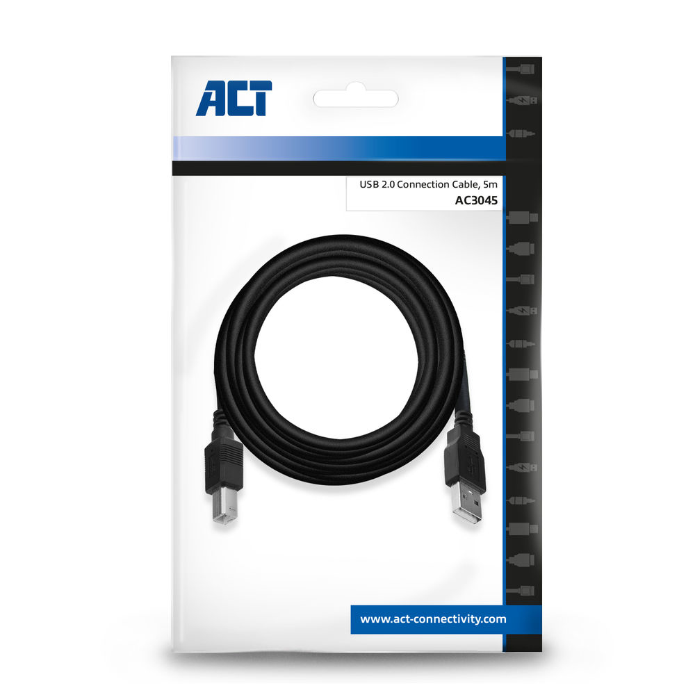 USB 2.0 Connection Cable A Male - B Male 5m