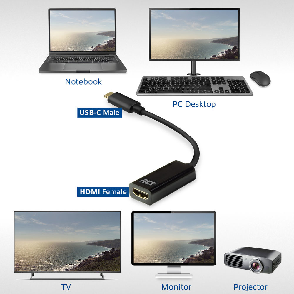 USB-C to HDMI female adapter 4K 30Hz