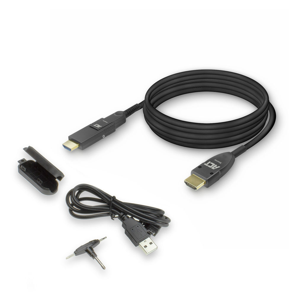 HDMI High Speed 4K Active Optical Cable with Detachable Connector HDMI-A Male - HDMI-A Male - 25m