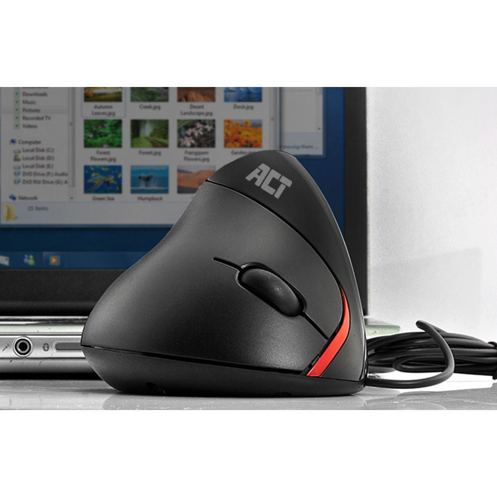 Vertical Mouse USB-a Ergonomic 1000 Dpi Black