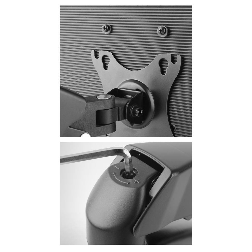 Monitor Desk Mount With Gas Spring 1 Screen Up To 32in With Vesa