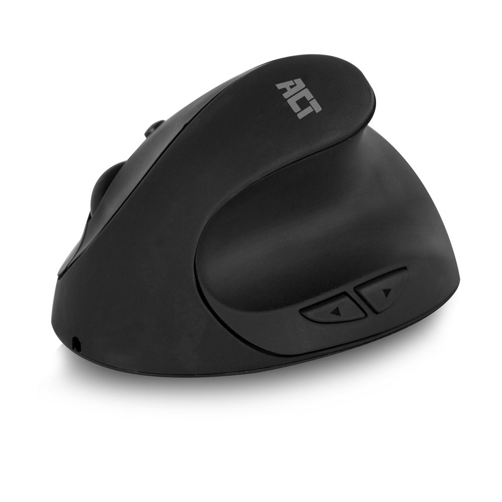 Wireless Ergonomic Mouse USB Nano Receiver 1600 dpi Black