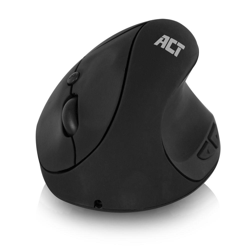 Wireless Ergonomic Mouse USB Nano Receiver 1600 dpi Black