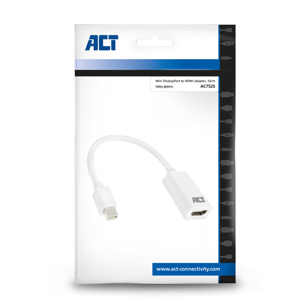 Mini DisplayPort Male To Hdmi-a Female Adapter 15cm