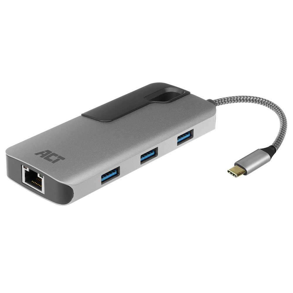 Docking USB-C to HDMI / Gigabit Ethernet/ 3 x USB-A / PD Pass-through - Meter