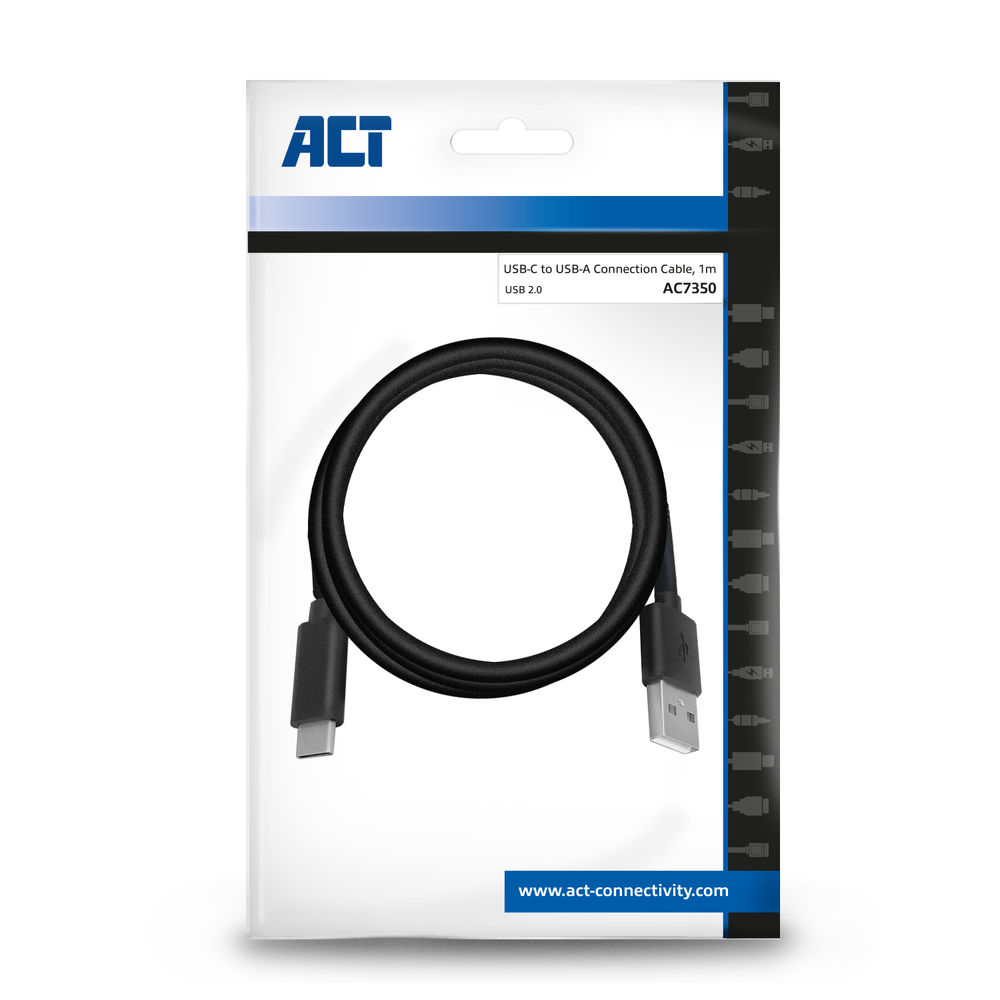 USB 2.0 Connection Cable A Male - C Male 1m