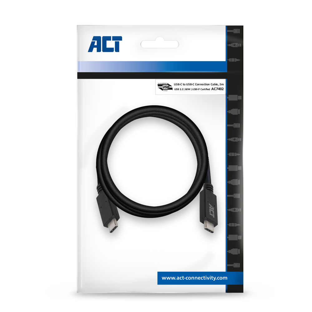 USB 3.2 Gen1 Connection Cable C Male - C Male 2m