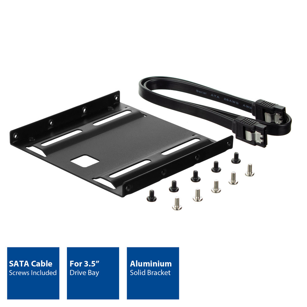 2.5in to 3.5in HDD/SSD Bracket incl. SATA Cable