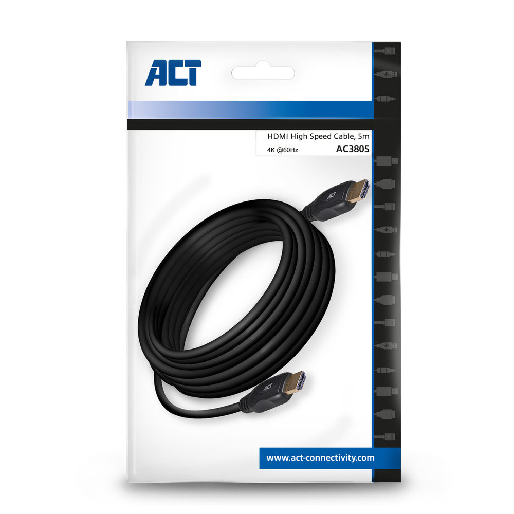 HDMI High Speed Video Cable HDMI-A Male - HDMI-A Male 5M