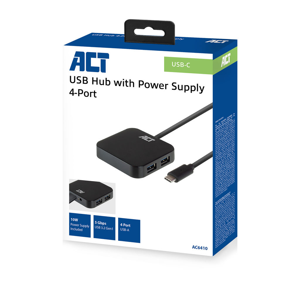 USB-C Hub 3.2 4x USB-A Ports Power Supply