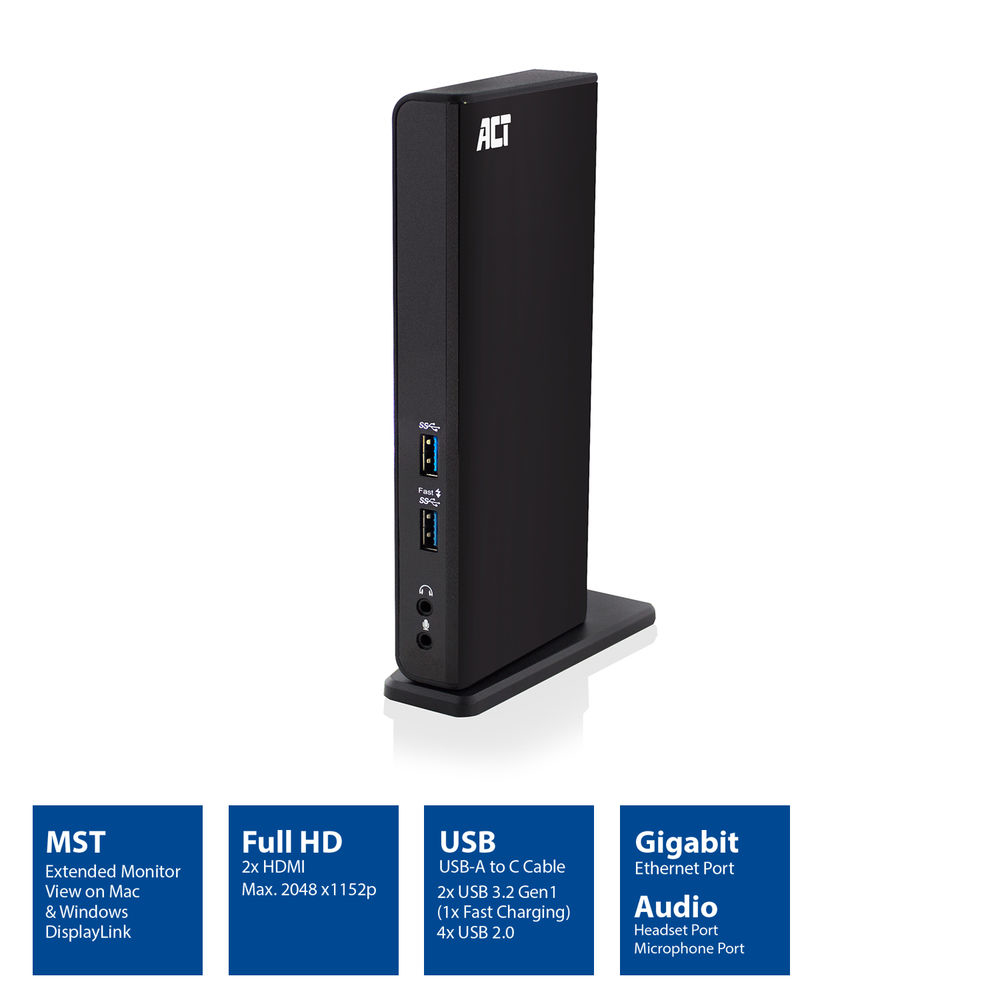 USB-c Or USB-a Dual Monitor Docking Station