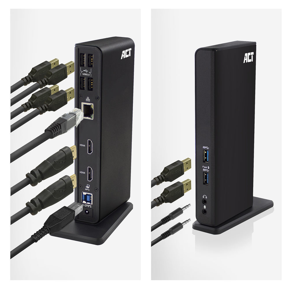 USB-c Or USB-a Dual Monitor Docking Station