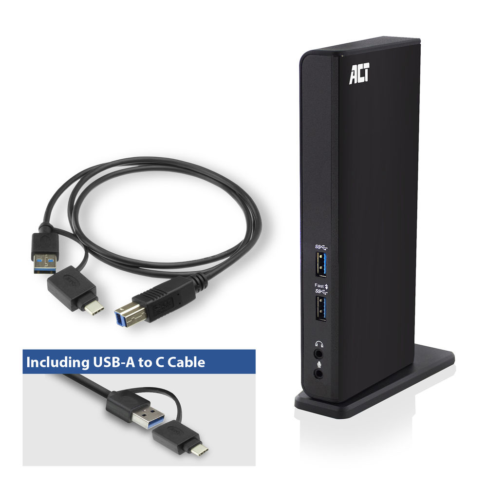 USB-c Or USB-a Dual Monitor Docking Station