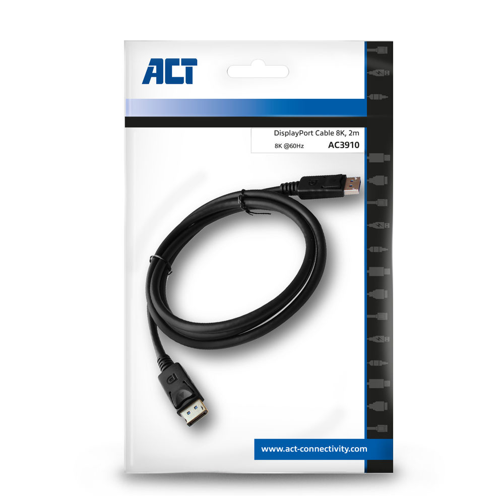 DisplayPort 1.4 8k Connection Cable Male - Male 2m