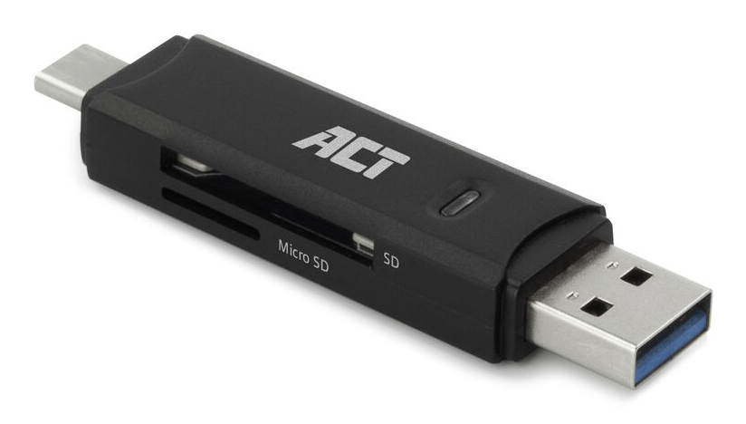 USB 3.2 Card Reader SD/micro SD USB-C of USB-A