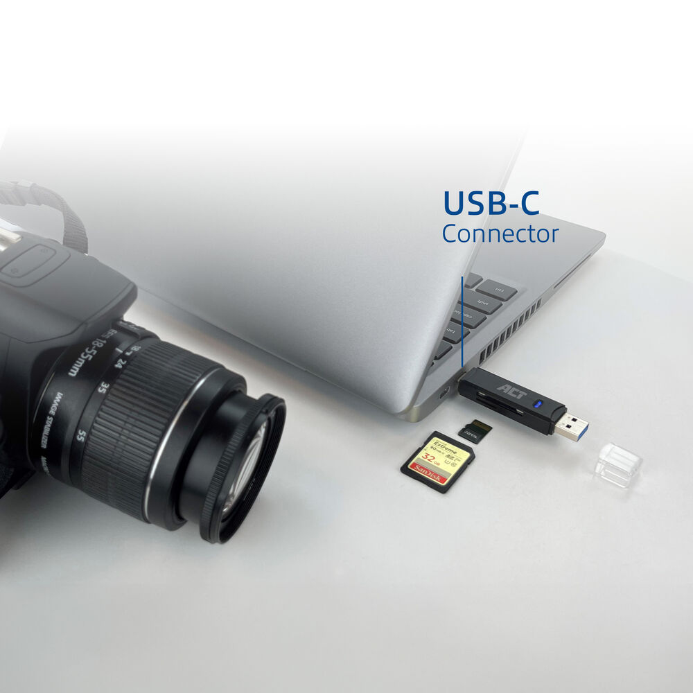 USB 3.2 Card Reader SD/micro SD USB-C of USB-A