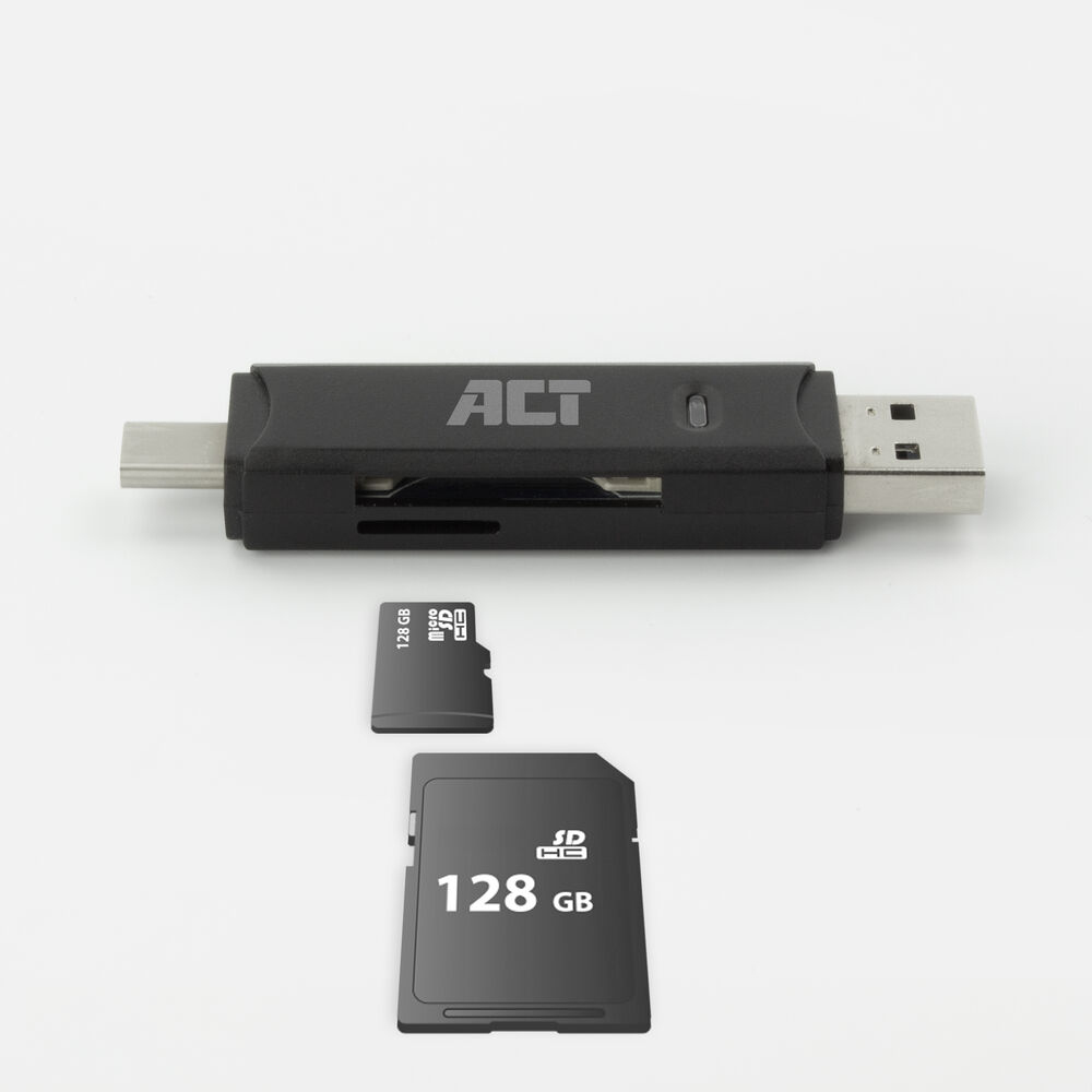 USB 3.2 Card Reader SD/micro SD USB-C of USB-A