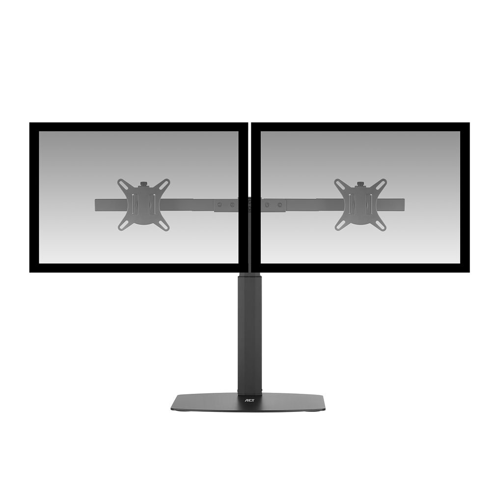Free Standing Gas Spring Dual Monitor Arm Office Crossbar