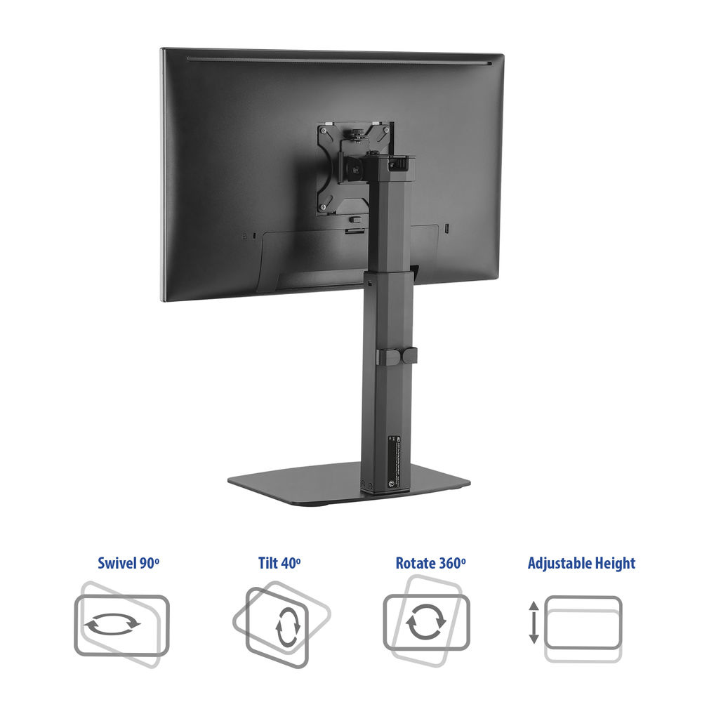 Free Standing Gas Spring Monitor Arm Office