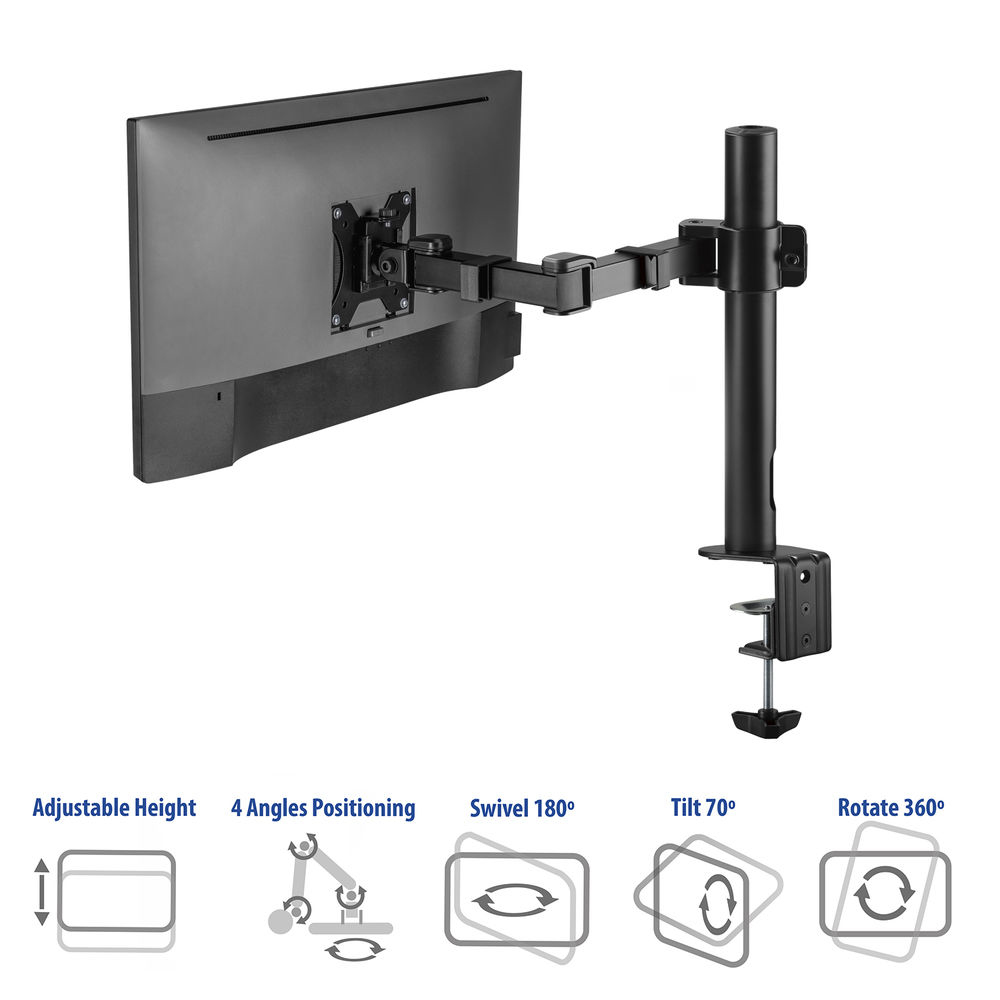 Single Monitor Arm Office Solid Pro