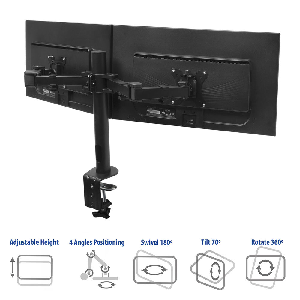 Dual Monitor Arm Office Solid Pro