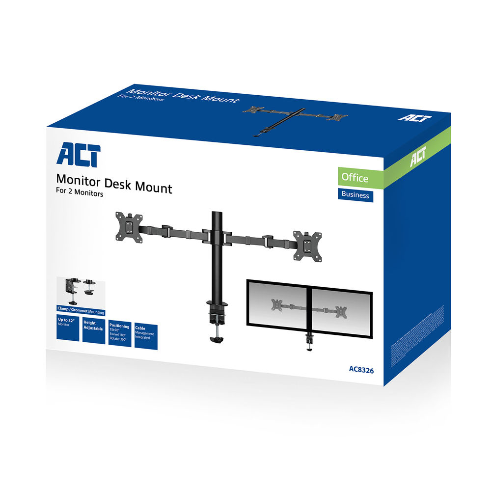Dual Monitor Arm Office Solid Pro