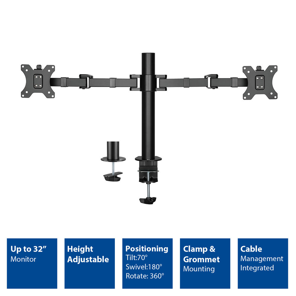 Dual Monitor Arm Office Solid Pro