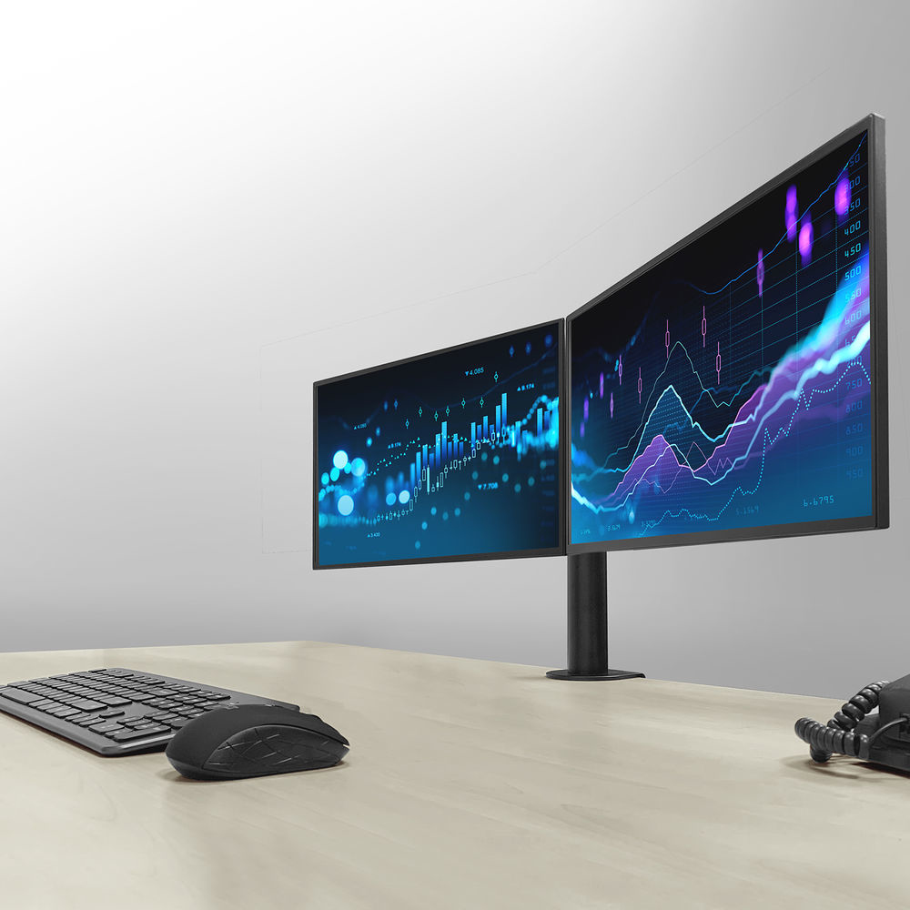 Dual Monitor Arm Office Solid Pro