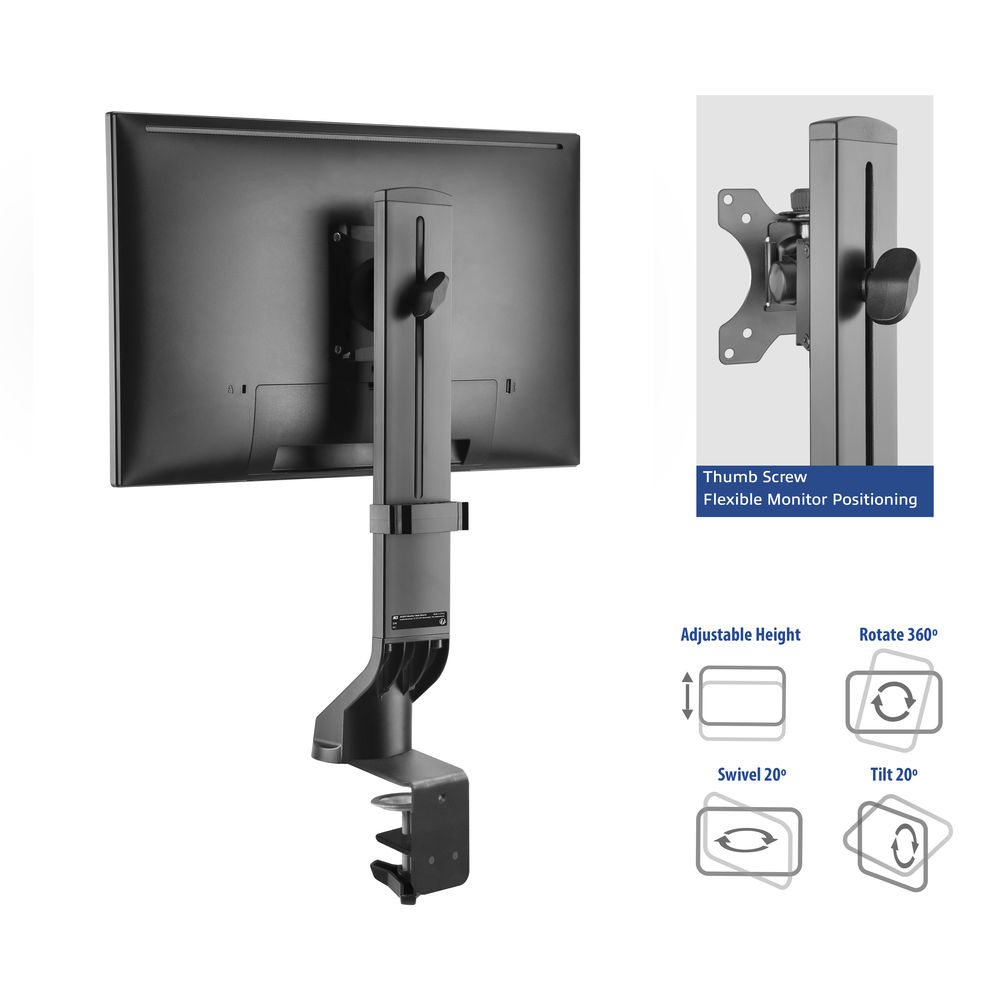 Single Monitor Arm Office Quick Height Adjustment