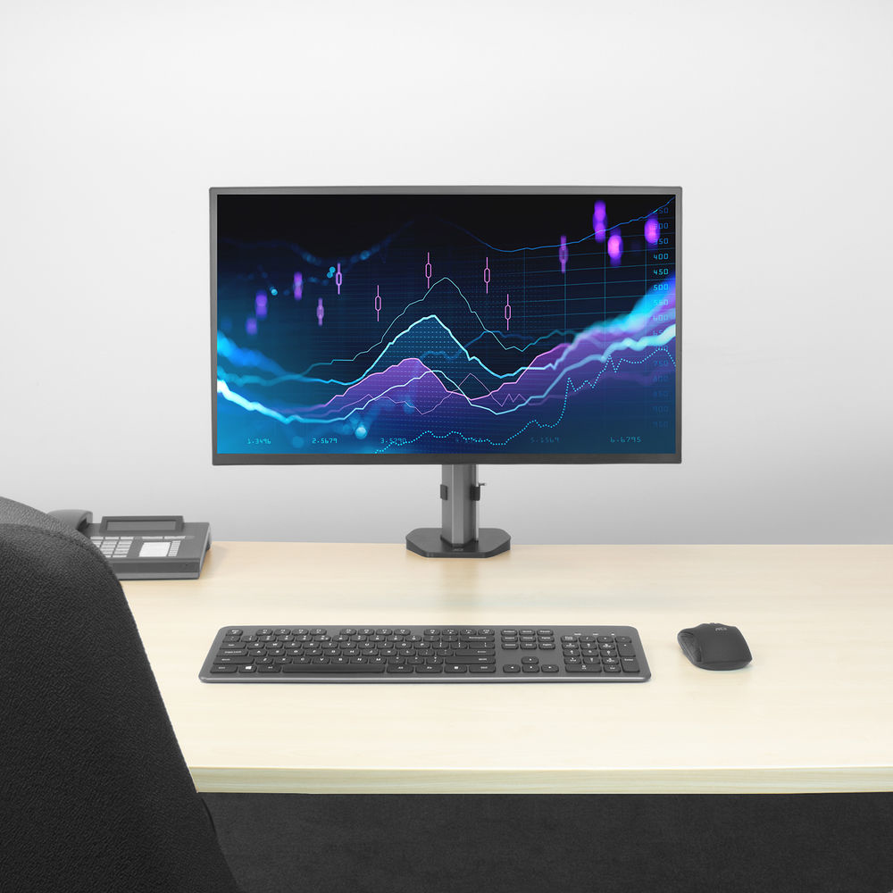 Single Monitor Arm Office, Silver