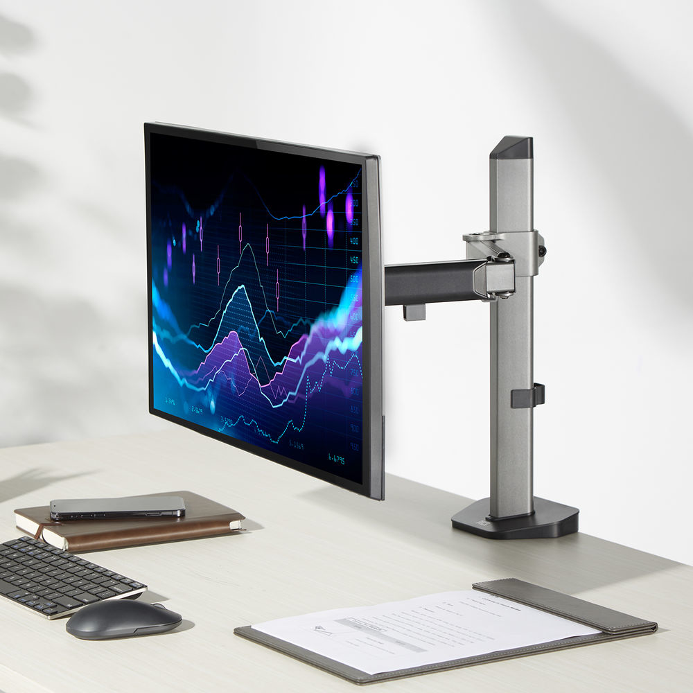 Single Monitor Arm Office, Silver