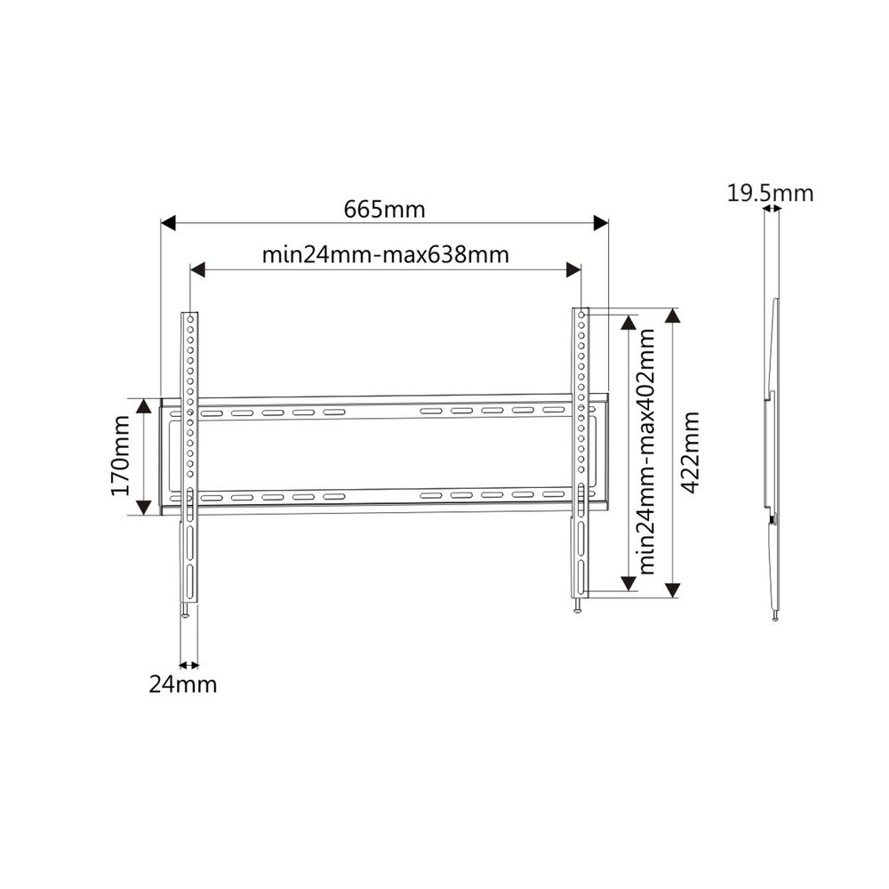 TV Wall Mount 37in up to 70in VESA