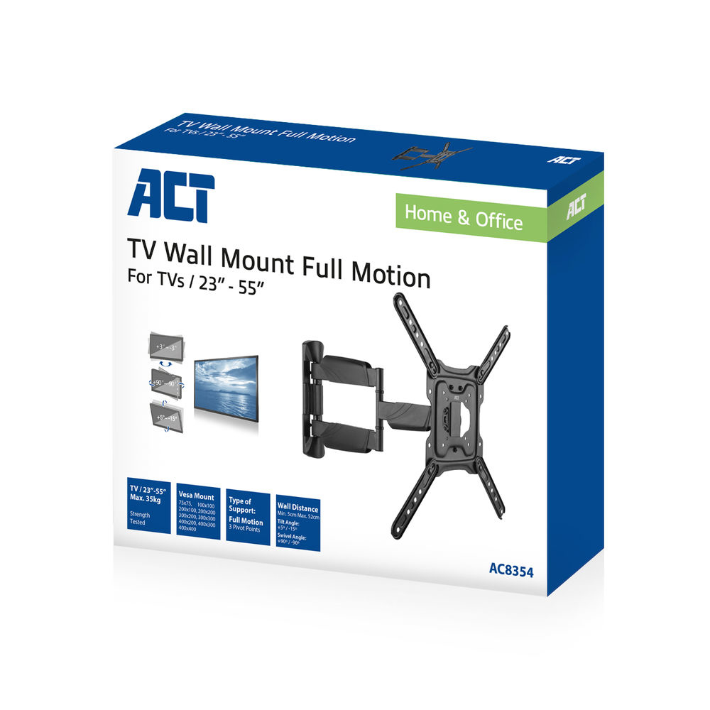 Full Motion TV Wall Mount 23in up to 55in VESA