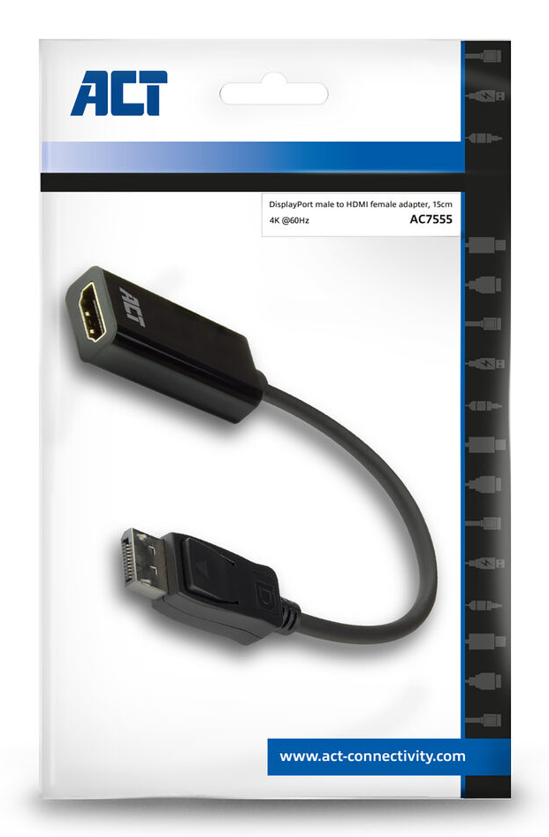 DisplayPort to HDMI Female Adapter 4K