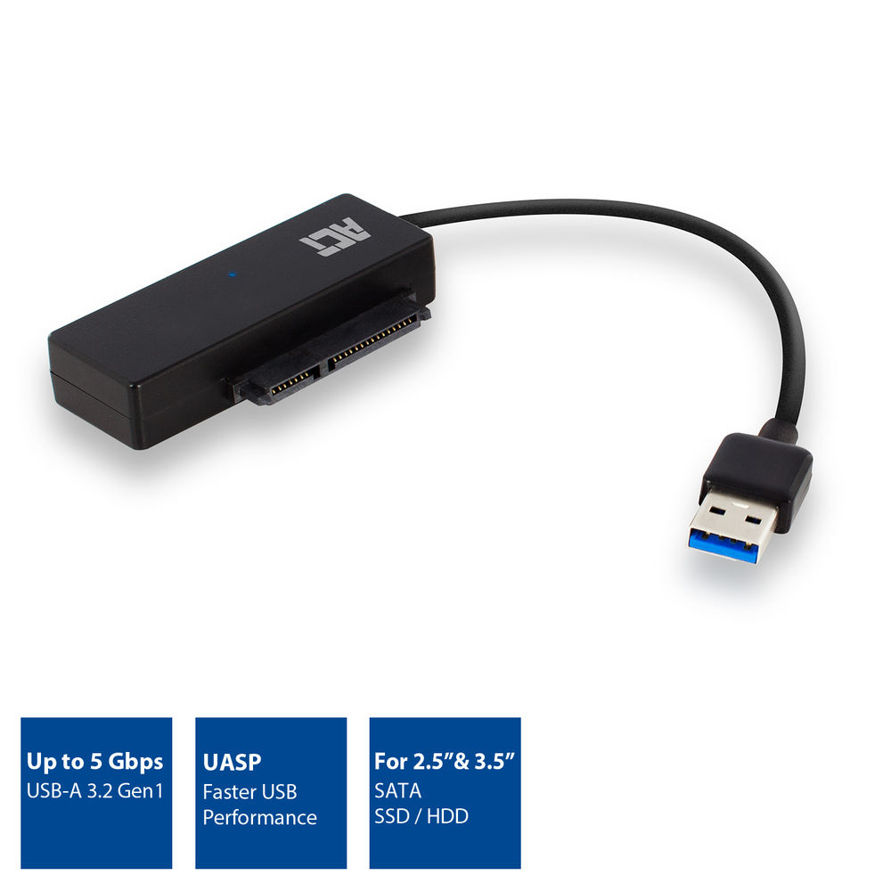 2.5in and 3.5in SATA HDD SSD to USB 3.1 Gen1 Adapter Cable