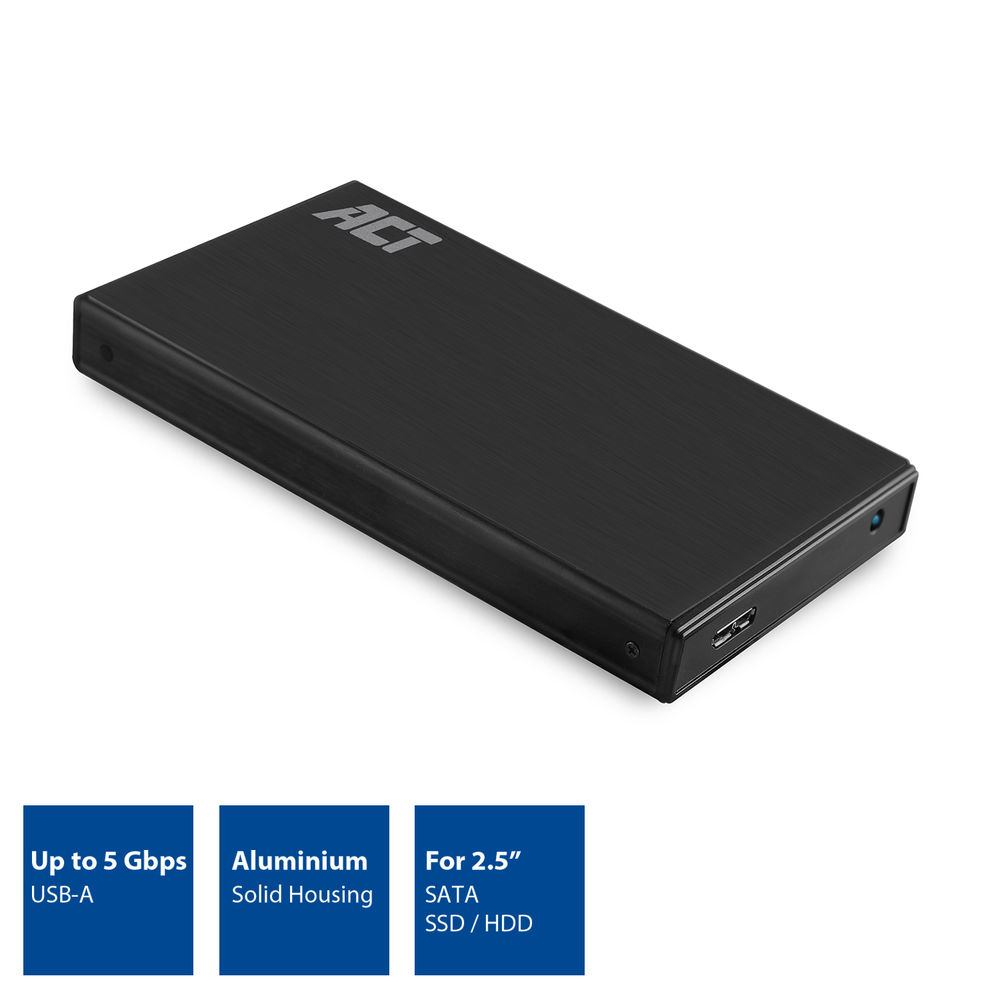 2.5in SATA Hard Drive Enclosure Aluminium USB 3.2 Gen1
