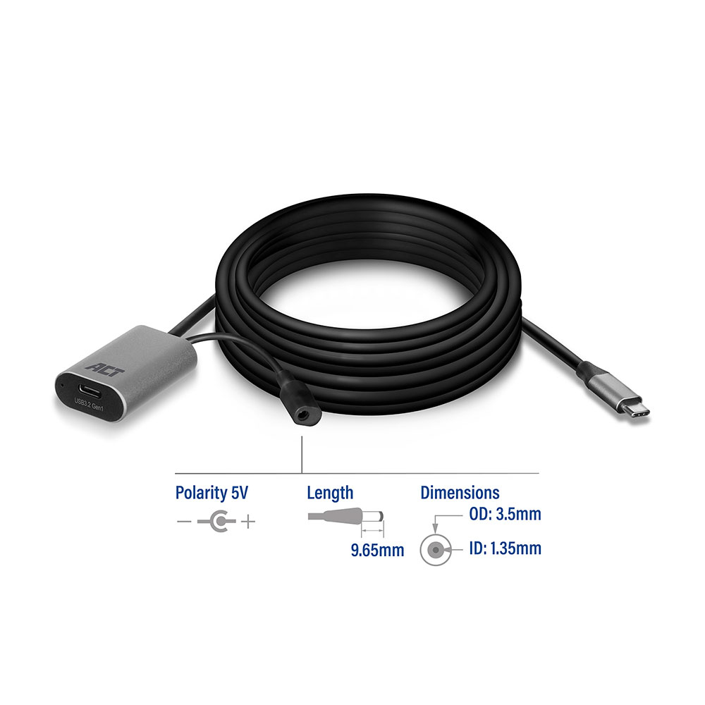 USB-C Extension Signal Booster Cable 5m