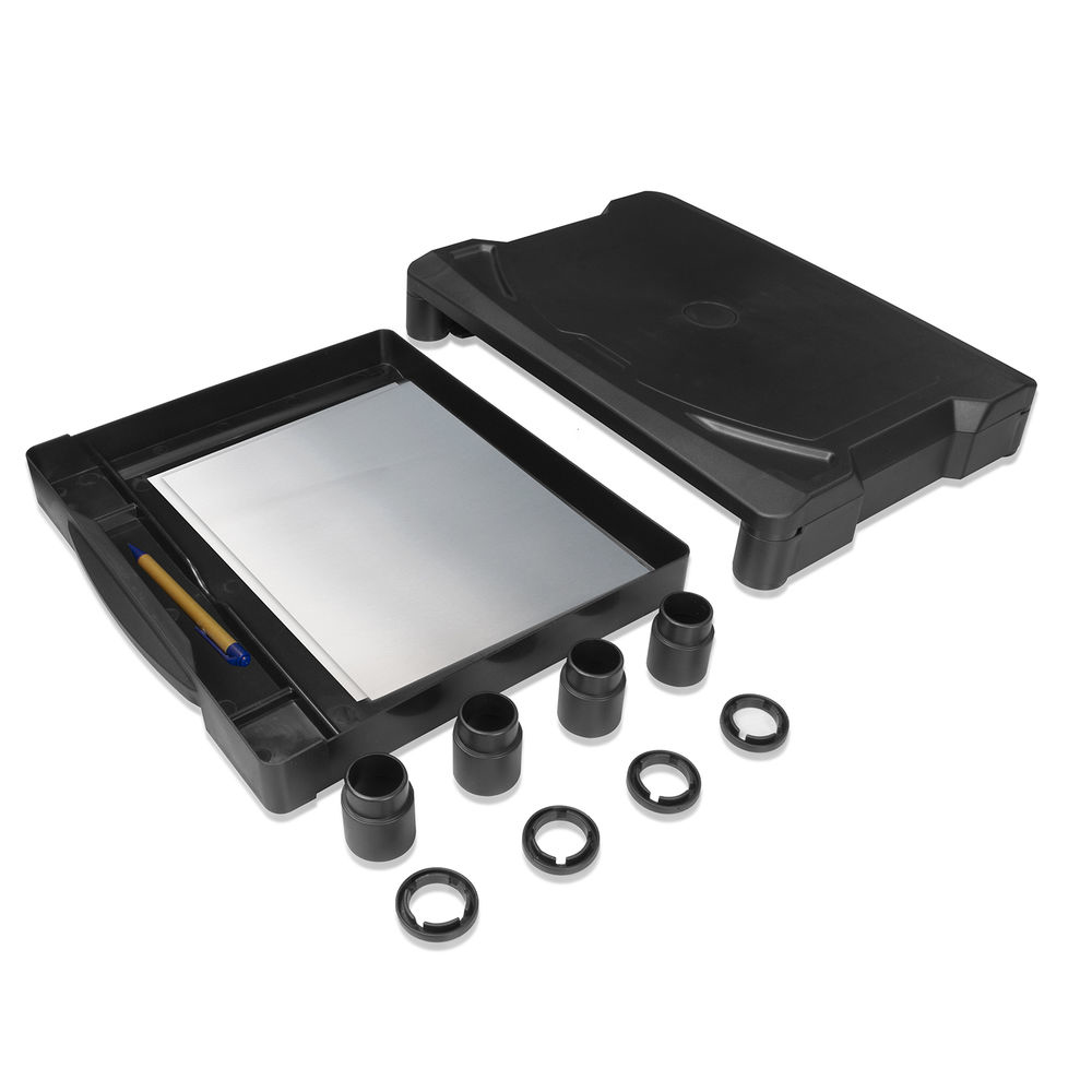 Monitor Stand Extra Wide With Drawer Up To 10kg Adjustable Height Black
