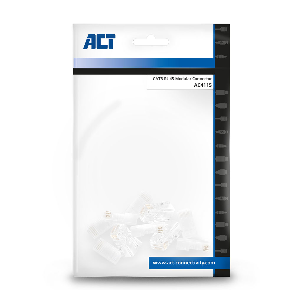 UTP CAT6 RJ45 Modular Connector 10-Pack