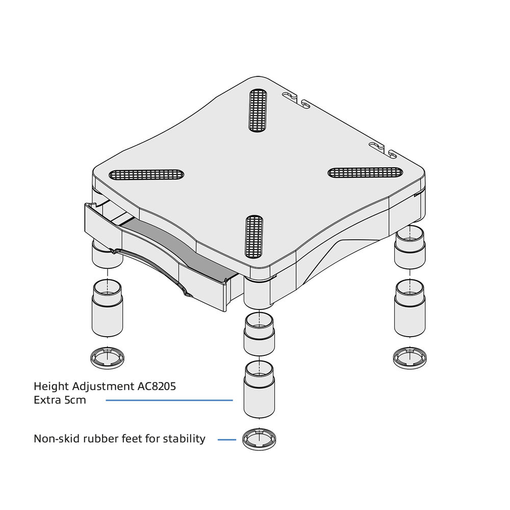 Additional feet (5cm) for AC8200