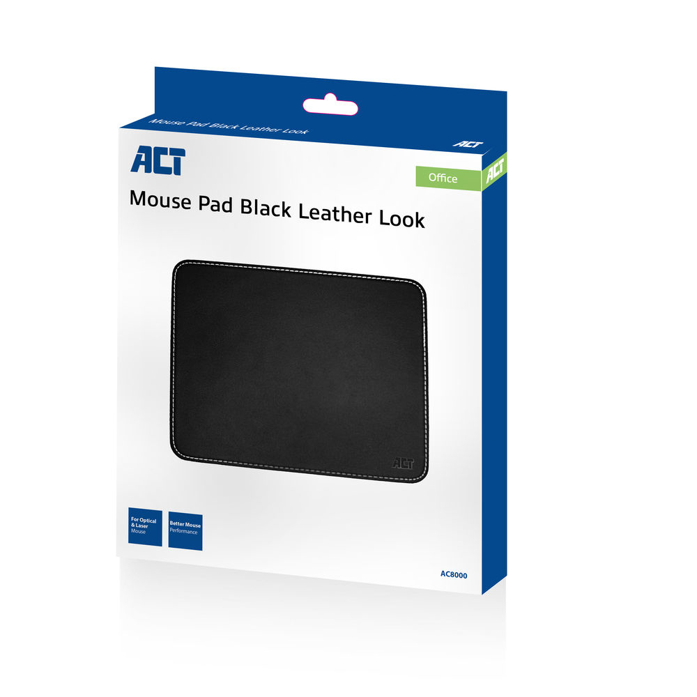 Mouse Pad With Black Leather Look